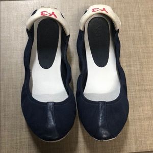 Y-3 NAVY Flats AUTHENTIC DESIGNER UK 5 US 7